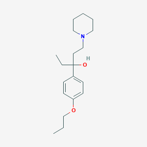 1-(Piperidin-1-yl)-3-(4-propoxyphenyl)pentan-3-ol