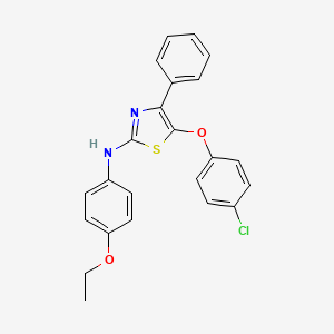 molecular formula C23H19ClN2O2S B15008817 5-(4-chlorophenoxy)-N-(4-ethoxyphenyl)-4-phenyl-1,3-thiazol-2-amine 