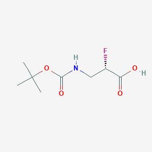 molecular formula C8H14FNO4 B1500883 (S)-3-((tert-butoxycarbonyl)amino)-2-fluoropropanoic acid 