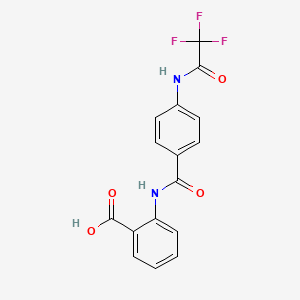 2-[({4-[(Trifluoroacetyl)amino]phenyl}carbonyl)amino]benzoic acid