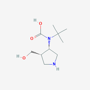 tert-Butyl((3S,4S)-4-(hydroxymethyl)pyrrolidin-3-yl)carbamic acid