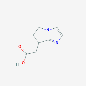 molecular formula C8H10N2O2 B1500891 (6,7-Dihydro-5H-pyrrolo[1,2-a]imidazol-7-yl)acetic acid CAS No. 737738-72-6