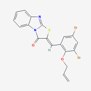 2-{(Z)-1-[2-(allyloxy)-3,5-dibromophenyl]methylidene}[1,3]thiazolo[3,2-a][1,3]benzimidazol-3-one