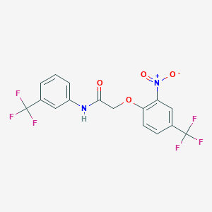 2-[2-nitro-4-(trifluoromethyl)phenoxy]-N-[3-(trifluoromethyl)phenyl]acetamide