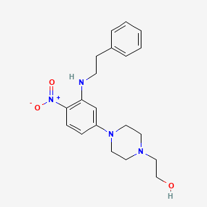 2-(4-{4-Nitro-3-[(2-phenylethyl)amino]phenyl}piperazin-1-yl)ethanol