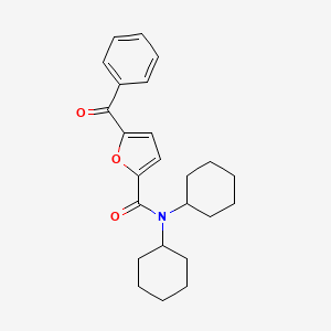 5-benzoyl-N,N-dicyclohexylfuran-2-carboxamide