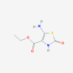 molecular formula C6H8N2O3S B1500901 Ethyl 5-amino-2-oxo-3H-1,3-thiazole-4-carboxylate 