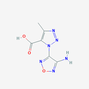 1-(4-amino-1,2,5-oxadiazol-3-yl)-4-methyl-1H-1,2,3-triazole-5-carboxylic acid