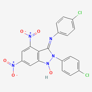 N,2-bis(4-chlorophenyl)-4,6-dinitro-2H-indazol-3-amine 1-oxide