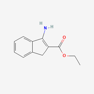 molecular formula C12H13NO2 B1500906 ethyl 3-amino-1H-indene-2-carboxylate 