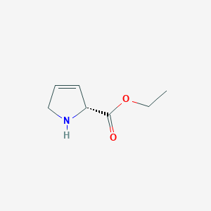 molecular formula C7H11NO2 B1500907 (R)-Ethyl 2,5-dihydro-1H-pyrrole-2-carboxylate 