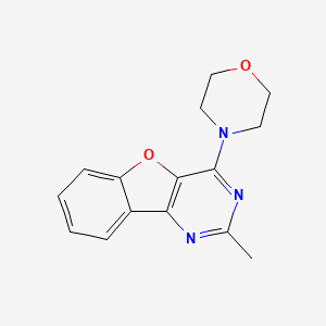 molecular formula C15H15N3O2 B15009073 2-Methyl-4-morpholino[1]benzofuro[3,2-d]pyrimidine 