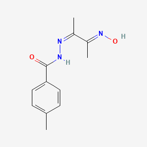 N'-[(2Z,3E)-3-(hydroxyimino)butan-2-ylidene]-4-methylbenzohydrazide