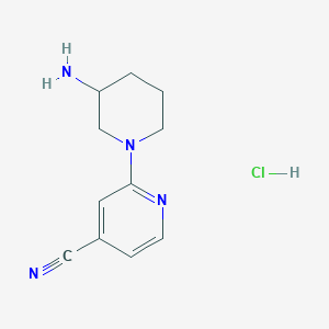 2-(3-Aminopiperidin-1-yl)isonicotinonitrile hydrochloride