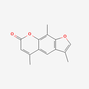 7H-Furo(3,2-g)(1)benzopyran-7-one, 3,5,9-trimethyl-