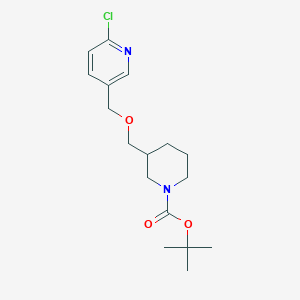 molecular formula C17H25ClN2O3 B1500924 3-(6-Chloro-pyridin-3-ylmethoxymethyl)-piperidine-1-carboxylic acid tert-butyl ester CAS No. 939986-39-7