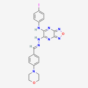 N-(4-iodophenyl)-6-{(2E)-2-[4-(morpholin-4-yl)benzylidene]hydrazinyl}[1,2,5]oxadiazolo[3,4-b]pyrazin-5-amine