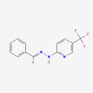 2-[(2E)-2-benzylidenehydrazinyl]-5-(trifluoromethyl)pyridine