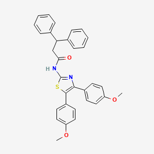 N-[4,5-bis(4-methoxyphenyl)-1,3-thiazol-2-yl]-3,3-diphenylpropanamide