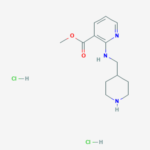 molecular formula C13H21Cl2N3O2 B1500929 2-[(Piperidin-4-ylmethyl)-amino]-nicotinic acid methyl ester dihydrochloride CAS No. 1185308-97-7