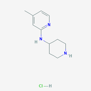 molecular formula C11H18ClN3 B1500930 (4-Methyl-pyridin-2-yl)-piperidin-4-yl-amine hydrochloride CAS No. 1185310-83-1