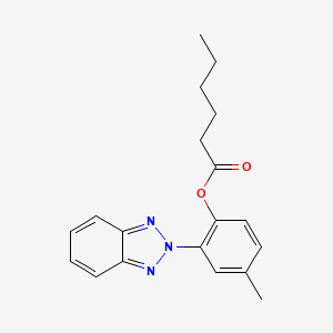 2-(2H-benzotriazol-2-yl)-4-methylphenyl hexanoate