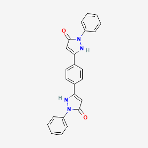 3-[4-(5-hydroxy-1-phenyl-1H-pyrazol-3-yl)phenyl]-1-phenyl-1H-pyrazol-5-ol