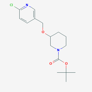 molecular formula C16H23ClN2O3 B1500936 tert-Butyl 3-((6-chloropyridin-3-yl)methoxy)piperidine-1-carboxylate CAS No. 939986-93-3
