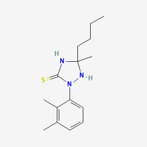 5-Butyl-2-(2,3-dimethylphenyl)-5-methyl-1,2,4-triazolidine-3-thione