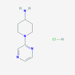 molecular formula C9H15ClN4 B1500937 1-Pyrazin-2-yl-piperidin-4-ylamine hydrochloride CAS No. 1185309-71-0