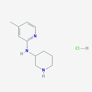 molecular formula C11H18ClN3 B1500939 (4-Methyl-pyridin-2-yl)-piperidin-3-yl-amine hydrochloride CAS No. 1185309-18-5