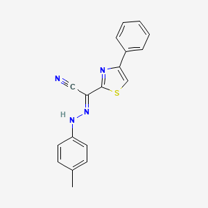 (2E)-[2-(4-methylphenyl)hydrazinylidene](4-phenyl-1,3-thiazol-2-yl)ethanenitrile