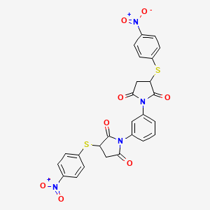 1,1'-Benzene-1,3-diylbis{3-[(4-nitrophenyl)sulfanyl]pyrrolidine-2,5-dione}