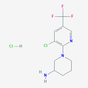 1-(3-Chloro-5-(trifluoromethyl)pyridin-2-yl)piperidin-3-amine hydrochloride