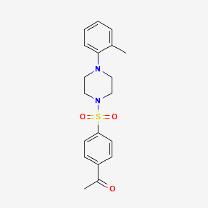 1-(4-{[4-(2-Methylphenyl)piperazin-1-yl]sulfonyl}phenyl)ethanone