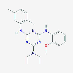 N4-(2,5-dimethylphenyl)-N2,N2-diethyl-N6-(2-methoxyphenyl)-1,3,5-triazine-2,4,6-triamine