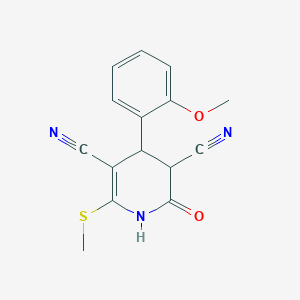 4-(2-Methoxyphenyl)-6-(methylsulfanyl)-2-oxo-1,2,3,4-tetrahydropyridine-3,5-dicarbonitrile