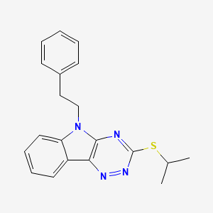 2-Isopropylsulfanyl-9-phenethyl-9H-1,3,4,9-tetraaza-fluorene