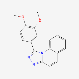 molecular formula C18H15N3O2 B15009554 1-(3,4-Dimethoxyphenyl)-[1,2,4]triazolo[4,3-a]quinoline 