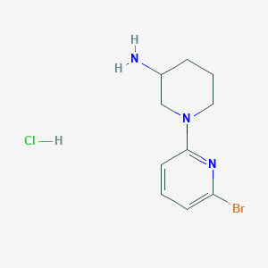 molecular formula C10H15BrClN3 B1500959 1-(6-Bromopyridin-2-yl)piperidin-3-amine hydrochloride CAS No. 1159816-26-8