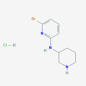 molecular formula C10H15BrClN3 B1500960 (6-Bromo-pyridin-2-yl)-piperidin-3-yl-amine hydrochloride CAS No. 1185319-74-7
