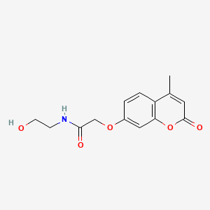 N-(2-hydroxyethyl)-2-[(4-methyl-2-oxo-2H-chromen-7-yl)oxy]acetamide