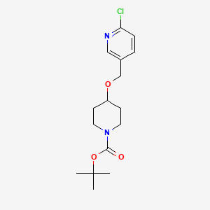 molecular formula C16H23ClN2O3 B1500961 tert-Butyl 4-((6-chloropyridin-3-yl)methoxy)piperidine-1-carboxylate CAS No. 939986-38-6