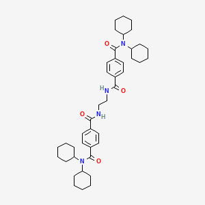 molecular formula C42H58N4O4 B15009630 N~4~,N~4~'-ethane-1,2-diylbis(N,N-dicyclohexylbenzene-1,4-dicarboxamide) 