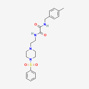 N-(4-methylbenzyl)-N'-{2-[4-(phenylsulfonyl)piperazin-1-yl]ethyl}ethanediamide