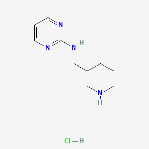 molecular formula C10H17ClN4 B1500967 Piperidin-3-ylmethyl-pyrimidin-2-yl-amine hydrochloride CAS No. 1185312-31-5