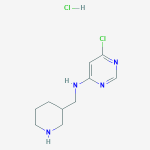 molecular formula C10H16Cl2N4 B1500969 (6-Chloro-pyrimidin-4-yl)-piperidin-3-ylmethyl-amine hydrochloride CAS No. 1185312-08-6