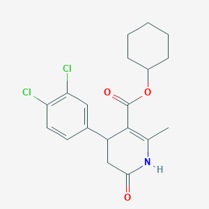 Cyclohexyl 4-(3,4-dichlorophenyl)-2-methyl-6-oxo-1,4,5,6-tetrahydropyridine-3-carboxylate