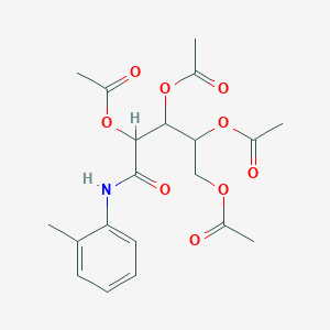 molecular formula C20H25NO9 B15009777 [2,3,4-triacetyloxy-5-(2-methylanilino)-5-oxopentyl] acetate 