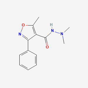 N',N',5-trimethyl-3-phenyl-1,2-oxazole-4-carbohydrazide